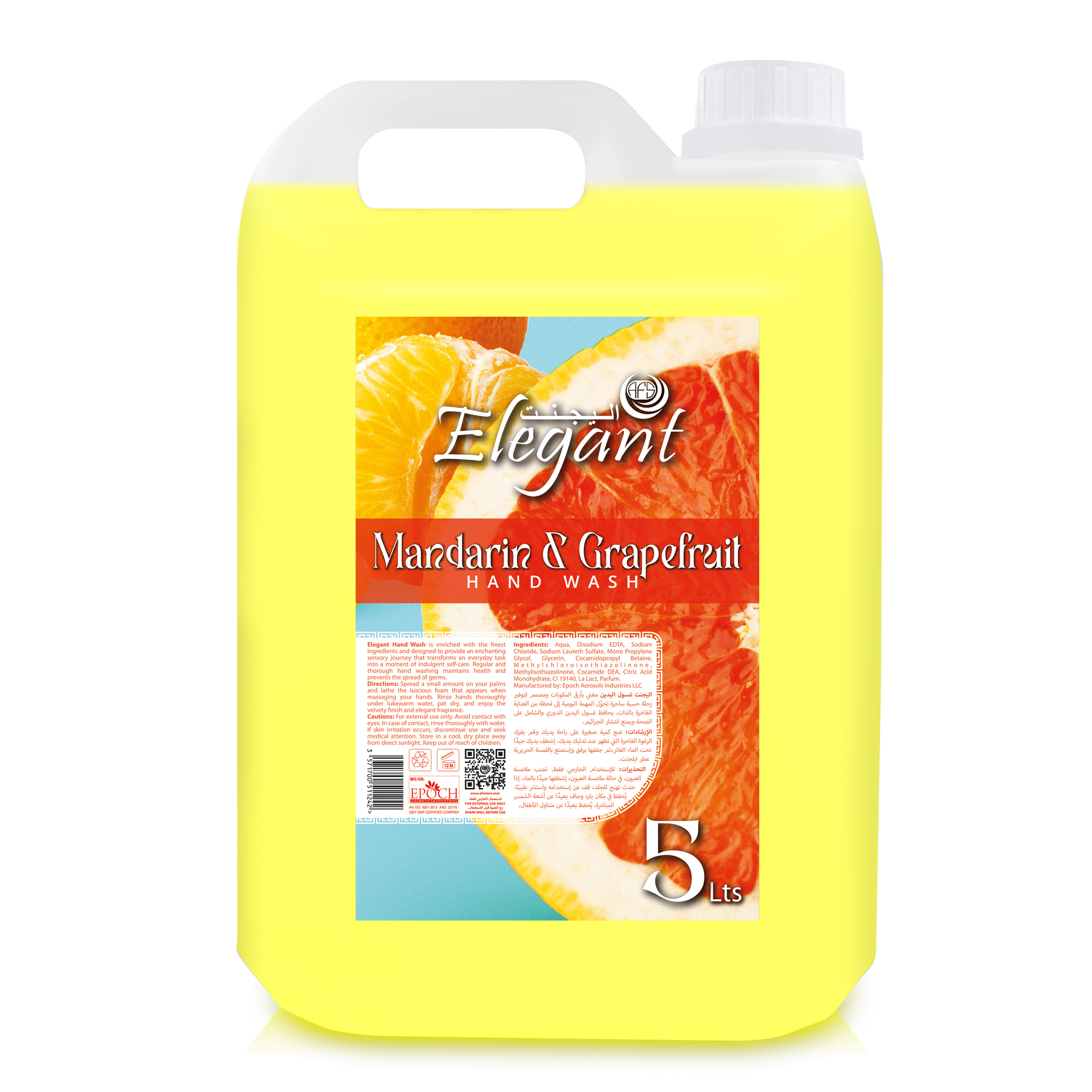 Mandarin & Grapefruit 5 Liter Hand Wash Refill